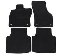 J&J Automotive | Alfombrillas de Terciopelo para Coche aptas para Superb 3, 2015-2023, Ajuste Exacto, Redondo Inferior Antideslizante, Reforzado en la Zona del Pedal