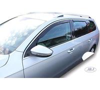 J&J AUTOMOTIVE Derivabrisas para VW Passat 5 puerta Break 2005-2015 4pcs | 4 deflectores de viento HEKO para Volkswagen Passat B6 / B7 Variant Combi, PMMA