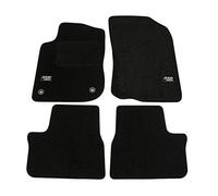J&J AUTOMOTIVE | Logo Alfombra De Piso Negro Terciopelo Personalizado para 2008 2013-2019, Ajuste preciso, Base Antideslizante, Reforzada En el Área del Pedal