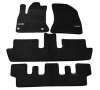 J&J AUTOMOTIVE | Logo Alfombra De Piso Negro Terciopelo Personalizado para C4 Grand Picasso 2006-2013, Base Antideslizante, Alfombra Conductora Reforzada