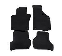 J&J Automotive | Premium negro alfombras a medida para Golf 6 2009-2012, juego de 4 piezas, delantera y trasera, negro, antideslizante