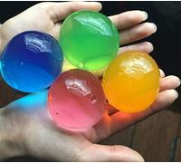 J&J - Perlas de gel de agua para decoración de bodas, Navidad, jardín, cocina - Paquete de 50 gr. (entre 40 y 50 unidades, colores surtidos)