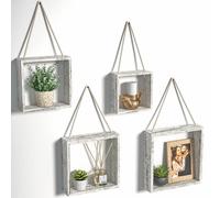 J JACKCUBE DESIGN Rústico Blanco Estantes -MK571C (Blanco)