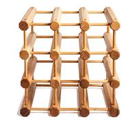 J.K. Adams JK Adams - Botellero Modular de Madera con pasadores Naturales, 12 Botellas, Arce