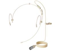 J K Micrófono Profesional con Gancho para la Cabeza Mic-J 071S Compatible con transmisores inalámbricos Audio Technica, Enchufe Desmontable Hirose de 4 Pines