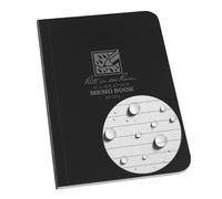 J.L. Darling Rite in the Rain Weather Cover Soft Cover Pocket Notebook 3.5 """" x 5 """" Patrn universal de la cubierta negra (No. 754) 5 x 3.5 x 0.25