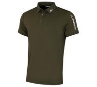 J.Lindeberg Polo de golf Tour Tech para hombre, secado rápido, absorbe la humedad, verde (Forest green), XL