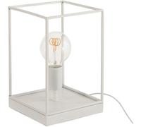 J-line Lámpara 1 lámpara rectangular marco metal blanco alt. 30 cm