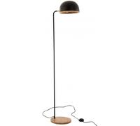 J-line Lámpara de pie evy hierro/madera negro/natural alt. 130 cm