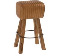 J-line Taburete gimnasio cuero/mango madera
