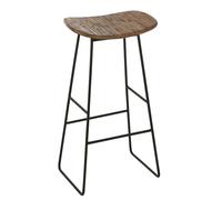 J-Line - Taburete Rectangular de Madera para Recycle (Grande, tamaño Grande), diseño de Teca