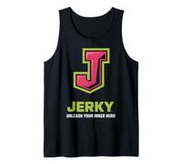 J Monogram Jerky Da rienda Suelta a tu diseño de héroe Interior Camiseta sin Mangas