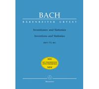バッハ, J. S.: インヴェンションとシンフォニア(二声と三声のインヴェンション) BWV 772-801/新バッハ全集版/ベーレンライター社/ピアノ・ソロ