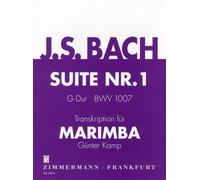 バッハ, J. S.: 無伴奏チェロ組曲 第1番/ツィマーマン社/マリンバ用編曲