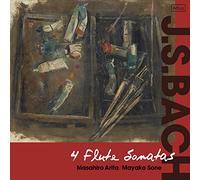 J.S.バッハ : 4つのフルート・ソナタ / 有田正広、曽根麻矢子 (J.S.Bach : 4Flute Sonatas / Masahiro Arita, Mayako Sone) [国内プレス] [日本語帯・解説付]