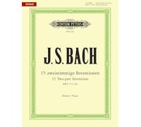 J.s. bach, 15 two-part inventions - bwv 772-786 piano (Edition Peters)