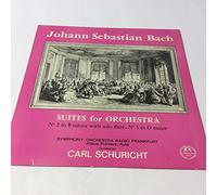 J S Bach - J S Bach - Suites For Orchestra Nos 2 & 3. Radio Frankfurt / Schuricht. VINYL LP (Concert Hall). VG+/VG