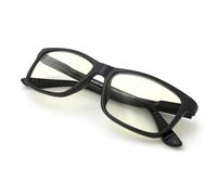 J+S Vision Blue Light Shield Computer Reading/Gaming Glasses - 0.0 Magnification - Anti blue light 100% UV protection Low color distortion, classic matte black frame - Essential Gaming Gear by J+S