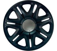 J-Tec Juego de 4 Tapacubos Nascar 15 Pulgadas Negro