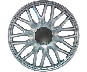 J-Tec Juego de 4 Tapacubos Orden 16 Pulgadas Plateado
