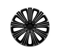 J-Tec Juego de 4 Tapacubos Rosso 15 Pulgadas Plateado/Negro