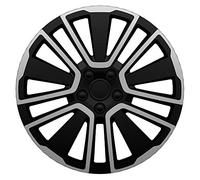 J-Tec Juego de 4 Tapacubos Scuba 15 Pulgadas Plateado/Negro