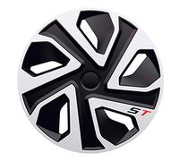J-Tec Juego de 4 Tapacubos ST 16 Pulgadas Plateado/Negro