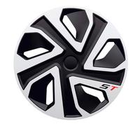 J-Tec Juego de 4 Tapacubos ST 17 Pulgadas Plateado/Negro