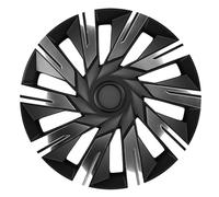 J-Tec Juego de 4 Tapacubos Tecna 16 Pulgadas Cromo/Negro