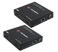J-Tech Digital 4K USB KVM HDMI Extender Over Cat6/6a/7 Ethernet up to 328 FT (1080P), Supports HDMI 1.4 HDCP 1.4, 2 x USB 2.0, Near Zero Latency