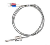 J tipo sonda del termopar con el Circlip, sensor de temperatura del acero inoxidable del cable del 1m para la medida industrial 0-600C