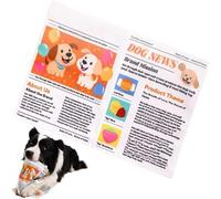 J-uguete perros periódico chirriante | Juguetes masticables cachorros periódico | J-uguete perros periódicos arrugados indestructibles | Juguetes interactivos lavables dentición aburrimiento cachorro