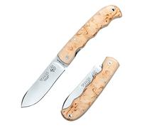 J&V TUCAN - Navaja Plegable de Bolsillo para Acampada Bushcraft Campo Supervivencia Caza Pesca Marcha, Hoja de 8,5 cm Acero Inoxidable Sandvik 14C28N, Hecho en España