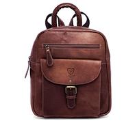 J Wilson London - Mochila de piel para mujer y niña, estilo casual, mochila escolar