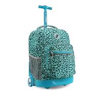 J World New York Sunrise Rolling Backpack Mochila Tipo Casual 18 Centimeters 34.5 Multicolor (Mint Leopard)