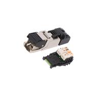 J00026A2001 Enchufe RJ45 PIN: 8 Cat: 6a blindado chapado en oro Sistema: 8p8c...