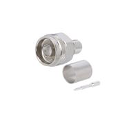 J01020A0110 Conector N macho recto 50Ω RG214 Conexión de pinza PTFE TELEJARDNER