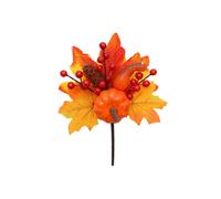 (J1)Artificial Maple Leaves Pumpkin Stem For Table Centerpiece & Wall Hanging Decoration