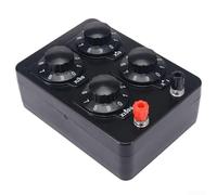 J2362 Caja de la década de la resistencia variable 0-9999 Ohm 1W Paso 1Ω Caja del ABS para el instrumento del laboratorio de enseñanza de la física