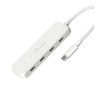 j5create 4-en-1 USB-C a 4-Puerto Tipo-C Hub(Eco-Friendly), USB-C Hub con 10 Gbps Tipo-C | Compatible con MacBook Pro, MacBook Air, iPad, Mac Mini y más Dispositivos de Tipo C y más(JCH345EW)
