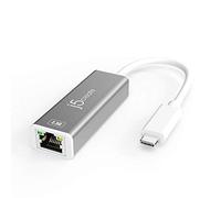 j5create Adaptador USB-C a Ethernet de 2,5 G, RJ45 LAN 2,5 Gigabit de red a USB tipo C / Thunderbolt, compatible para MacBook Pro / Air, tabletas, Dell XPS, Surface Pro 7 (JCE145)