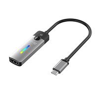 j5create Adaptador USB Tipo C a HDMI (8K@60Hz, 4K@120Hz) con luz LED RGB para MacBook Pro, MacBook Air, iPad Pro, Samsung Galaxy, Surface Pro, DELL, HP (JCA157)