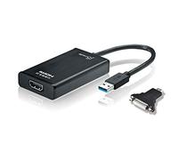 j5create USB a HDMI Adaptador de Pantalla JUA350 HDMI/DVI Adaptador de Pantalla USB 3.0, Compatible con MacOS®/Windows® Black