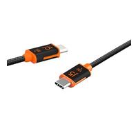 j5create USB C a USB C 100W Cable de carga rápida 5.9ft/1.8m, doble trenzado, Chip E-Marker incorporado, para Samsung Galaxy, iPad Pro/mini, Tablet, Laptop, Chromebook, MacBook Pro 2020 (JUCX25L18)
