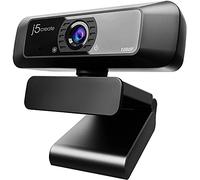 j5create USB Streaming Webcam - 1080P HD con rotación de 360°, micrófono de Alta fidelidad, Ideal para Skype, Youtube, Zoom, Facetime, conferencias en línea (JVCU100)