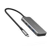 j5create USB4 8K Slim Hub - 8K60/4K144 HDMI, 1 x USB-C 10Gbps con Carga PD, 1 x USB-C 10Gbps, 2 x USB-A 10Gbps | Compatible con MacBook, Portátiles Windows (JCH453)