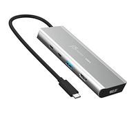j5create USB4 Multi-Port Hub-5 en 1 USB4 Hub con PD 85W/Dual 4K Display/DisplayPort 1.4/USB-A/USB-C para Macbook HP DELL Lenovo Surface Laptop, Thunderbolt 3/4 y Dispositivos USB4 (JCD401)