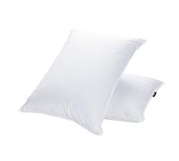 JA COMFORTS Almohadas de plumón de ganso para dormir (2 paquetes) - Queen (20 x 30 pulgadas), alto peso de relleno, diseño de tela de doble capa, relleno de plumón de ganso, 600 hilos, funda de