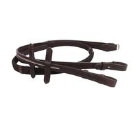 JA Horse JA3001 - Riendas de piel con adornos de cristal - Riendas de cuero de alta calidad para doma, saltar y tiempo libre (marrón, Shetty)