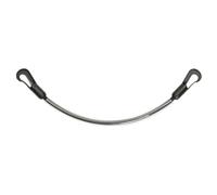JA Horse JA4010 Cordón plastificado para mantas de caballo con prácticos clips, correa de cola impermeable y fácil de limpiar, para casi cualquier manta, tamaño universal (negro, 50 cm)